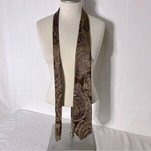 Vintage Sean John Brown Paisley Imported Handmade Silk Neck Tie